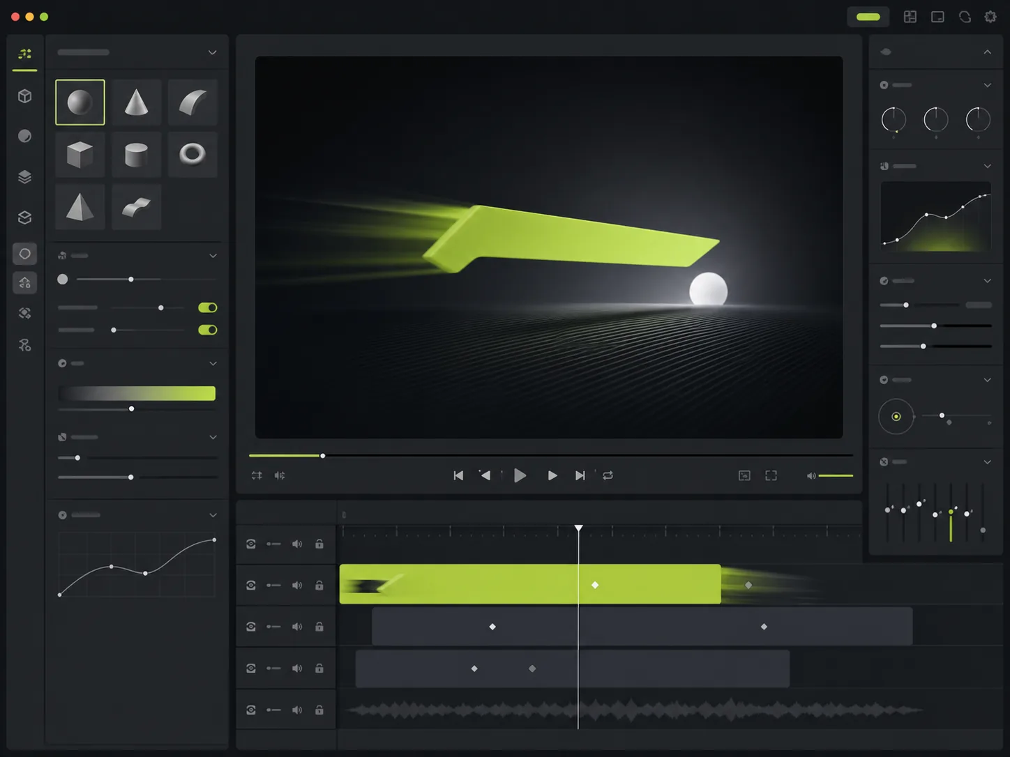 Hailuo 03 interface animation concept with typography and responsive motion