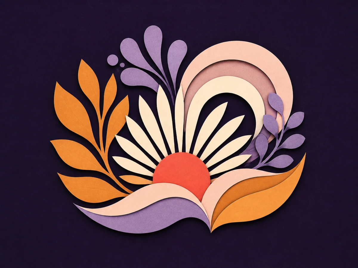 Graphic mark displayed on a solid background before removal
