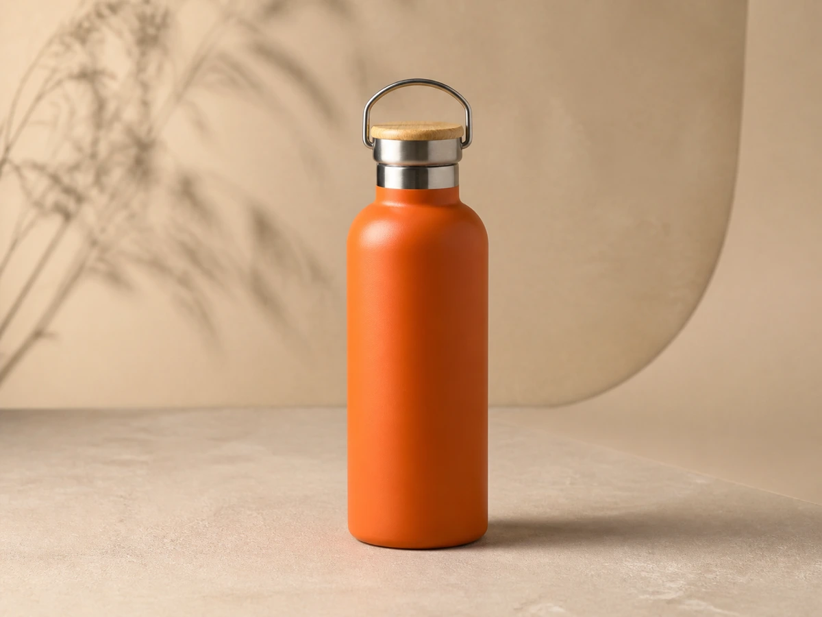 Product photograph on a studio surface before its background is removed